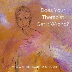Does your therapist get things wrong sometimes? How to deal with this. www.emmacameron.com Oil painting ©Emma Cameron 2015