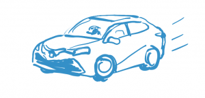 Drawing of car